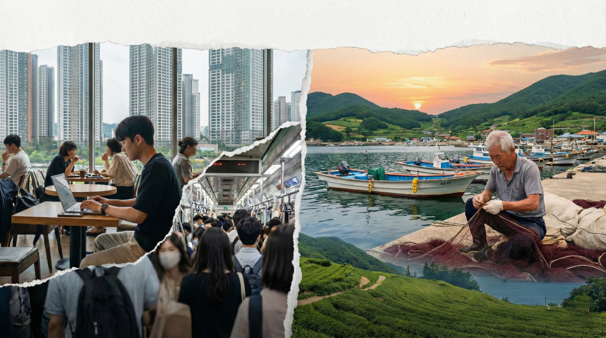 돌봄, 관계인구, 로컬 창업 현장을 한데 모은 콜라주 사진